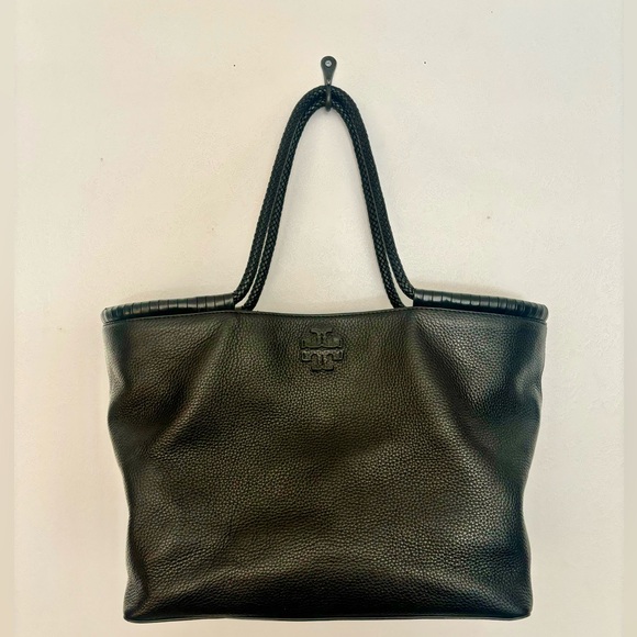 Tory Burch Pebbled Leather Tote - Picture 5 of 9